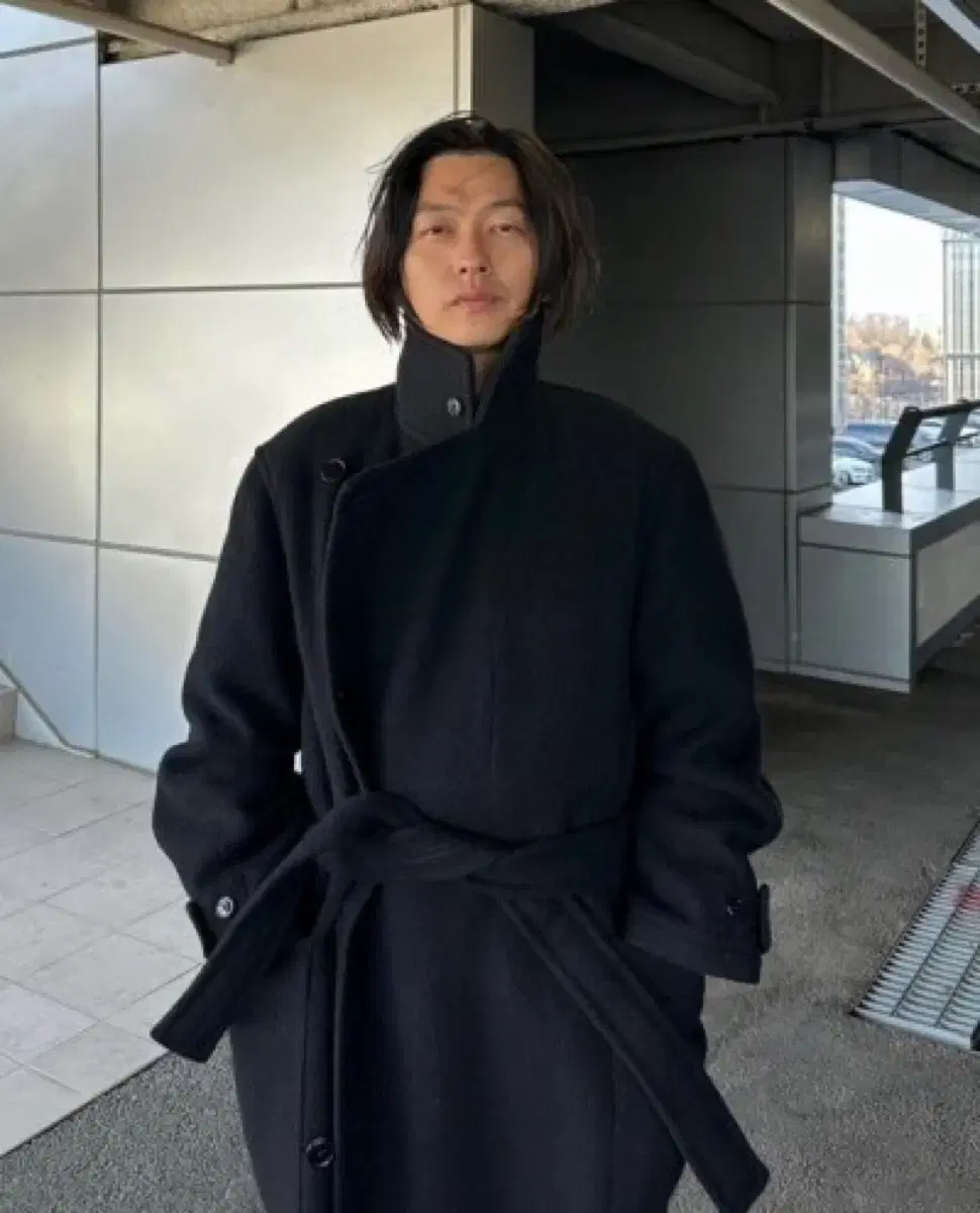 LEMAIRE | 르메르 [46]FW17 Lemaire kaftan coat navy virgin